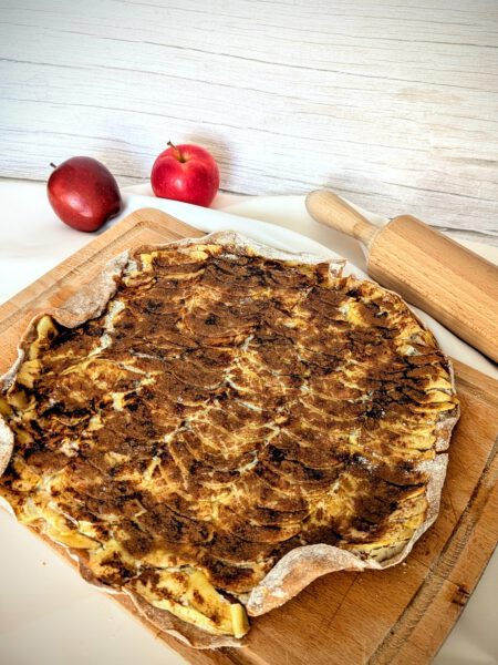 Recipes Dieser Vollwertiger Apfel-Flammkuchen