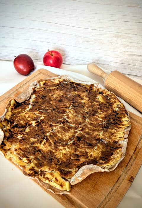 Dieser Vollwertiger Apfel-Flammkuchen
